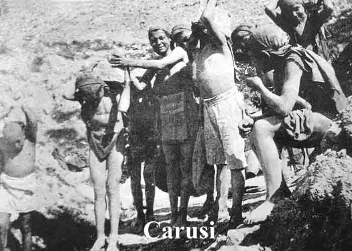The Carusi — child laborers who carried sulfur from the tunnels